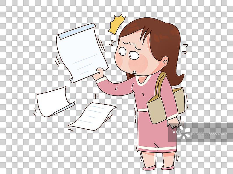 女人 女孩惊讶着急得了卵巢囊肿 妇科病 疾病 身体 健康 体检 体检报告图片素材