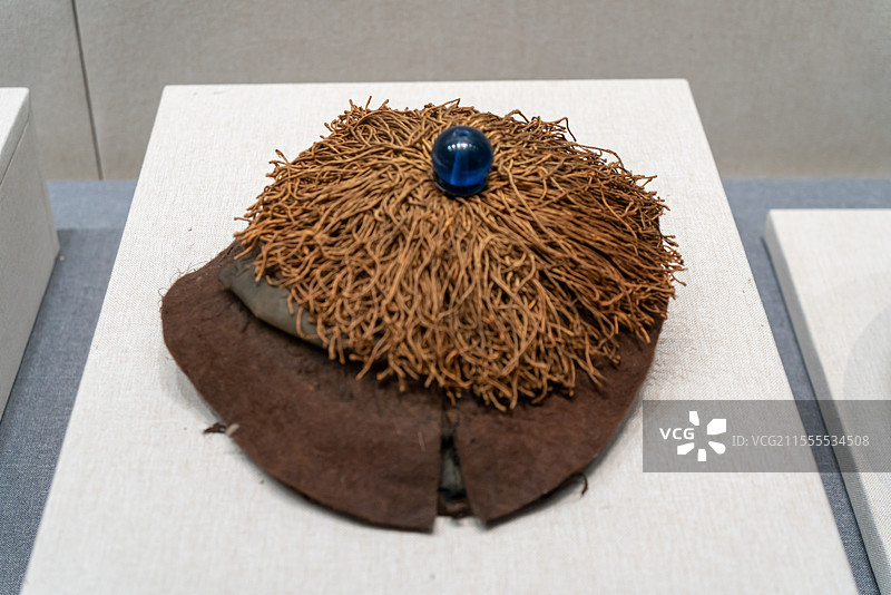 将军官帽  清代  达斡尔民族博物馆图片素材