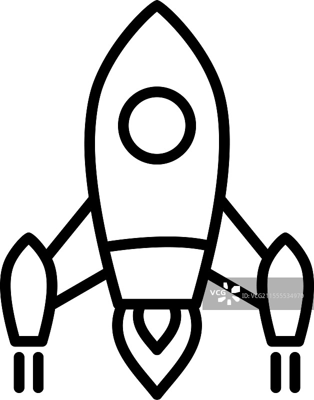 启动线条图标设计图片素材