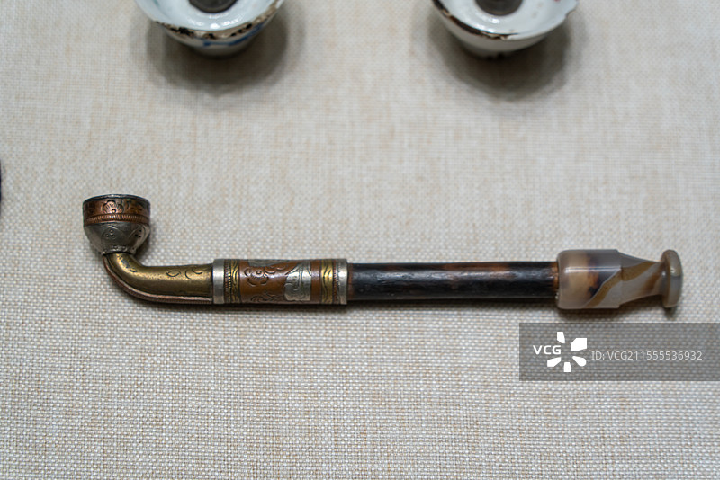 达斡尔族烟袋锅  达斡尔民族博物馆图片素材