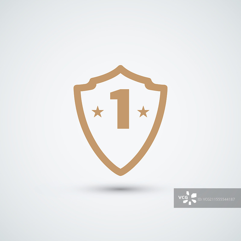 第一盾牌标志设计模板图标图片素材