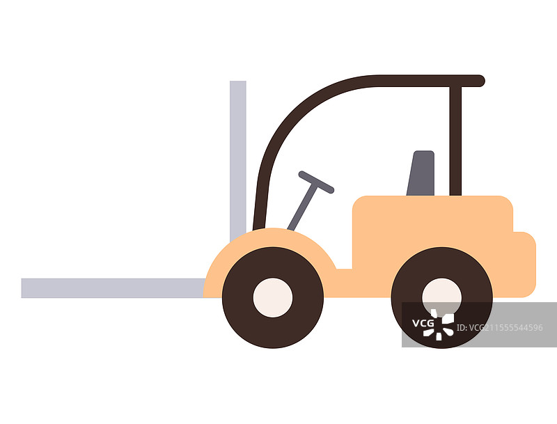 工业叉车用于搬运重物图片素材