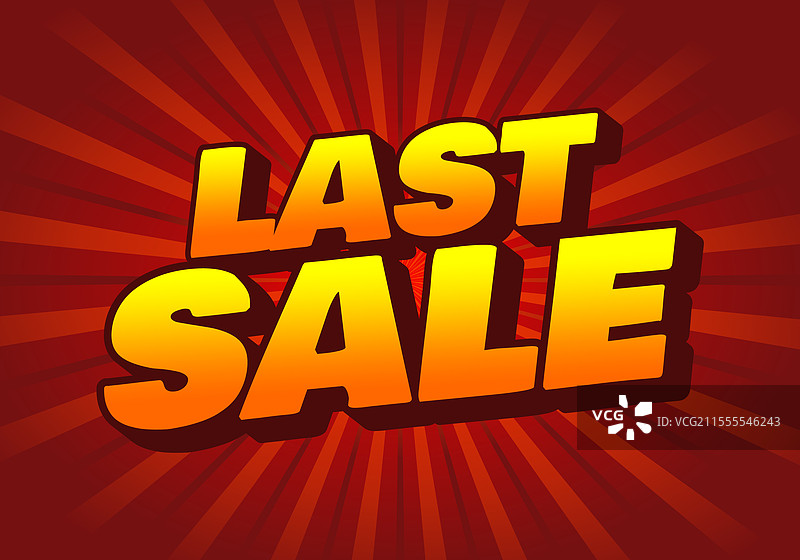 在线促销的最后销售文本效果图片素材