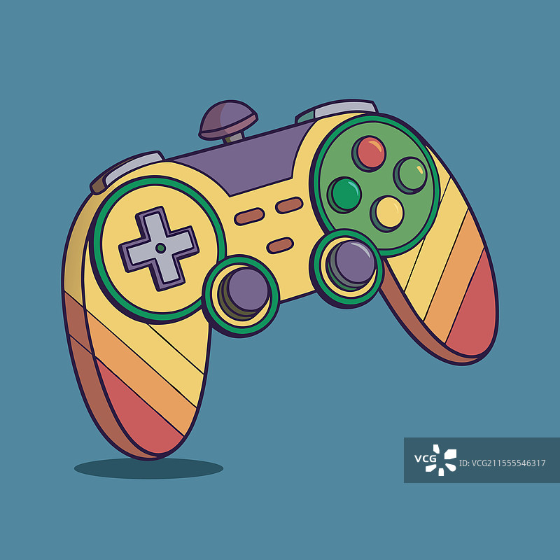 游戏控制器卡通图标图片素材