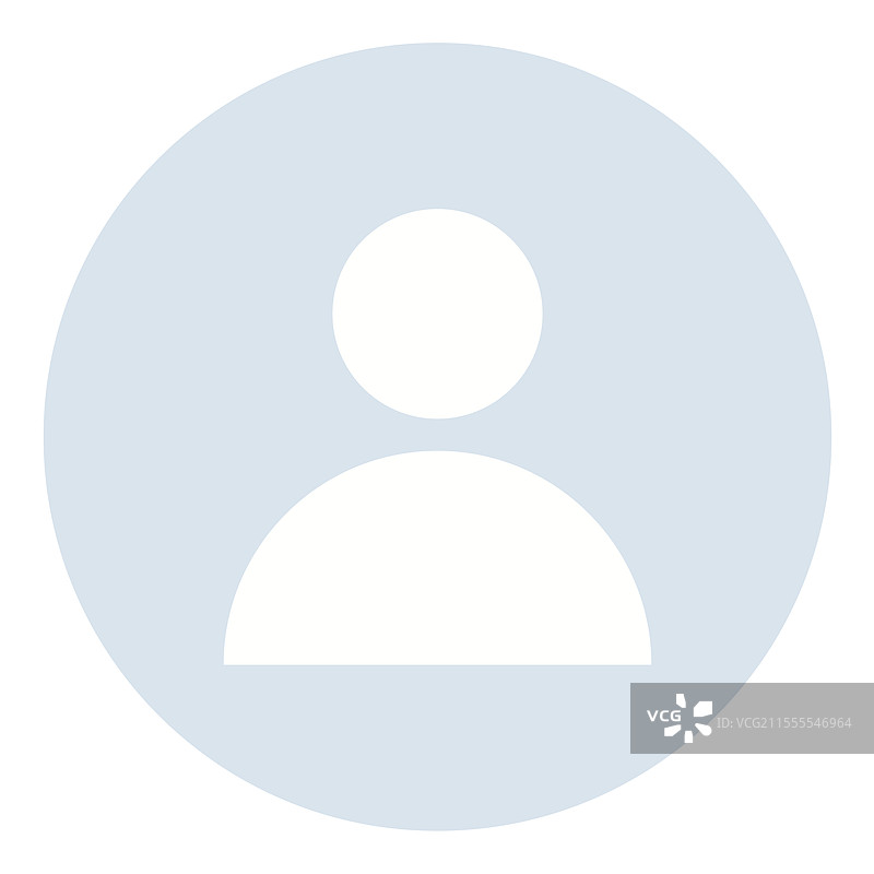 带圆形边框的极简个人资料图标图片素材