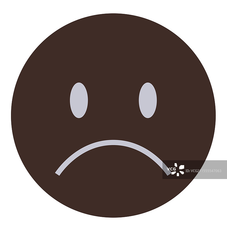 带有黑眼圈和皱眉的悲伤表情图片素材
