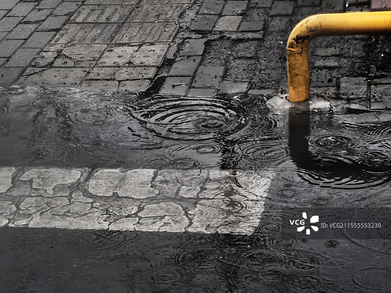 雨天，涟漪图片素材