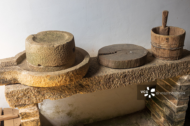 客家传统民居厨房用具展示图片素材