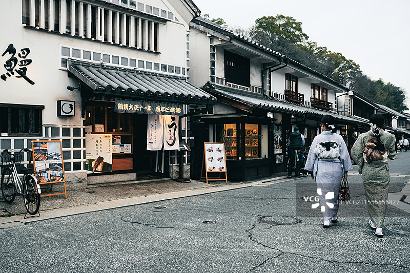 日本冈山县仓敷美观街景图片素材