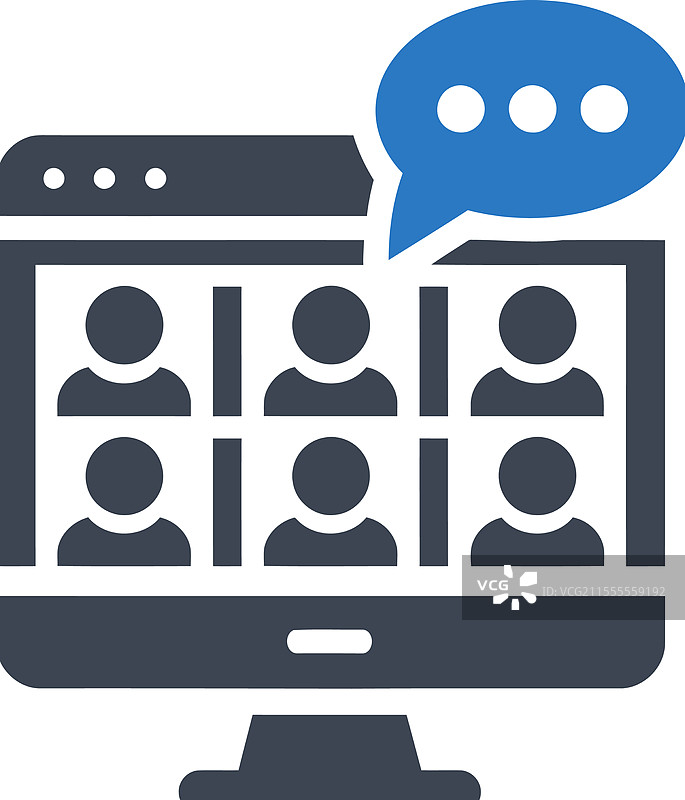 视频通话与语音图标图片素材