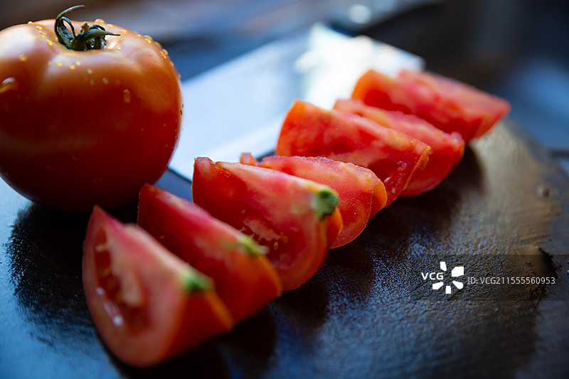 番茄鸡蛋伊面图片素材