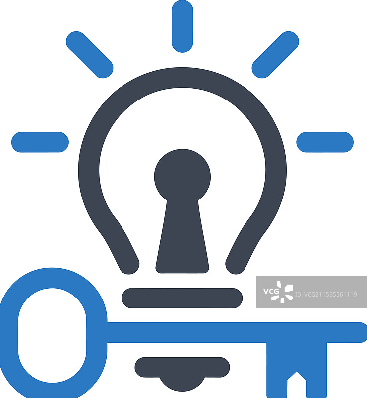 关键灯光创意图标图片素材