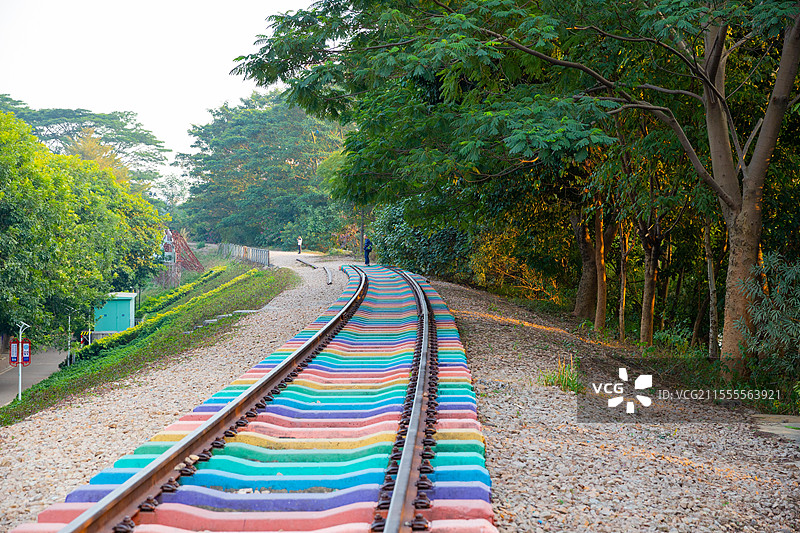 东莞常平镇，火车铁路公园图片素材