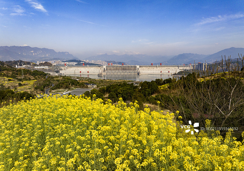 三峡大坝春光美图片素材