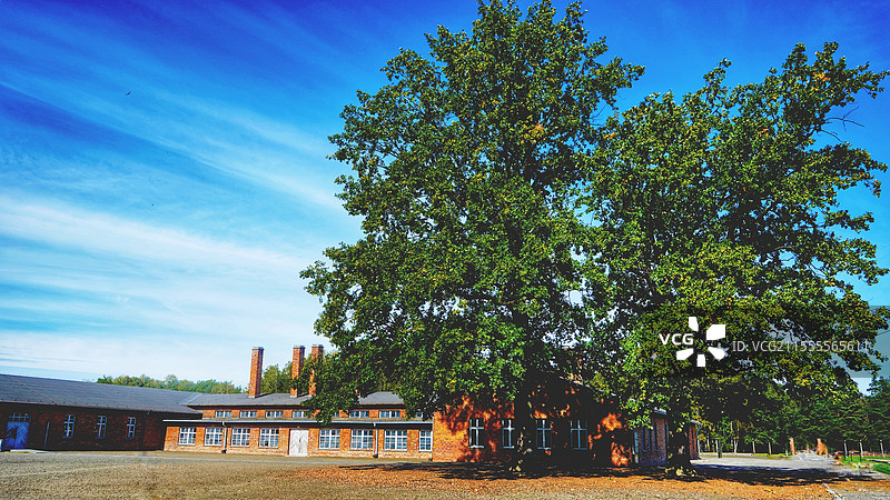 波兰-克拉科夫省奥斯维辛市～奥斯维辛集中营图片素材