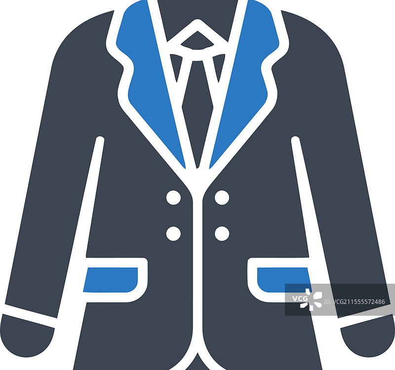 正式西装轮廓图标图片素材