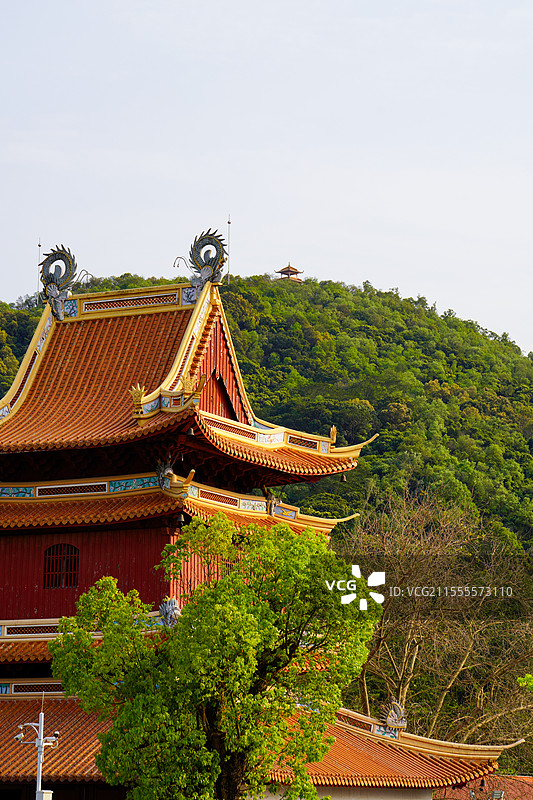 深圳宝安凤凰山凤岩古庙图片素材
