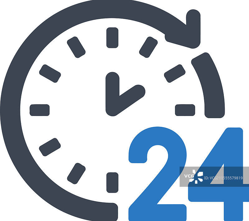 24小时服务图标图片素材