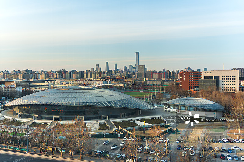 北京工业大学体育馆 城市中的体育地标图片素材