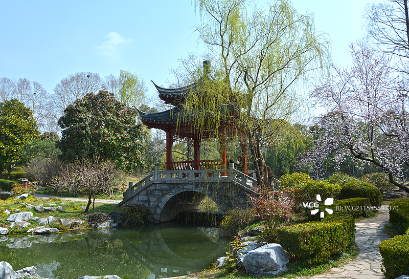 南京明孝陵景区红楼艺文苑图片素材