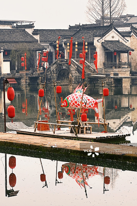 呈坎八卦村图片素材