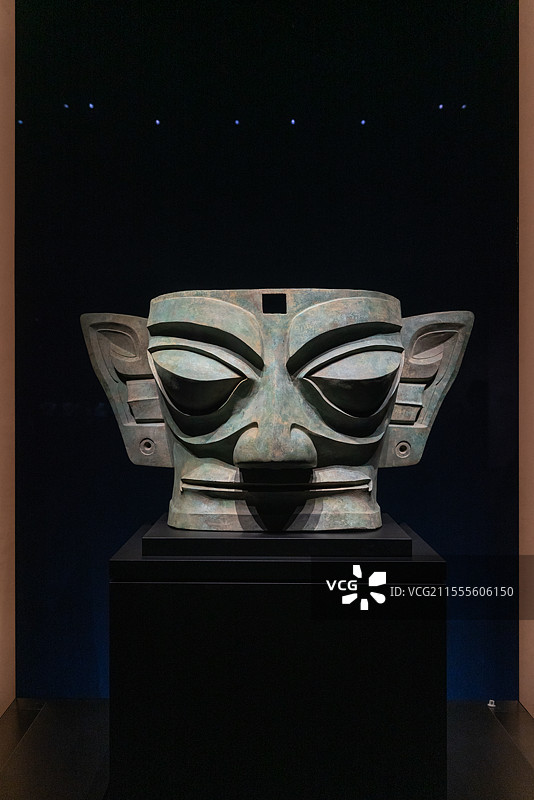 三星堆青铜大面具图片素材