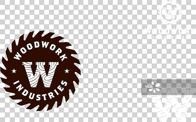 木工圆锯标志图片素材