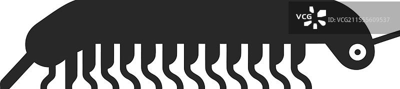 千足虫轮廓图标图片素材