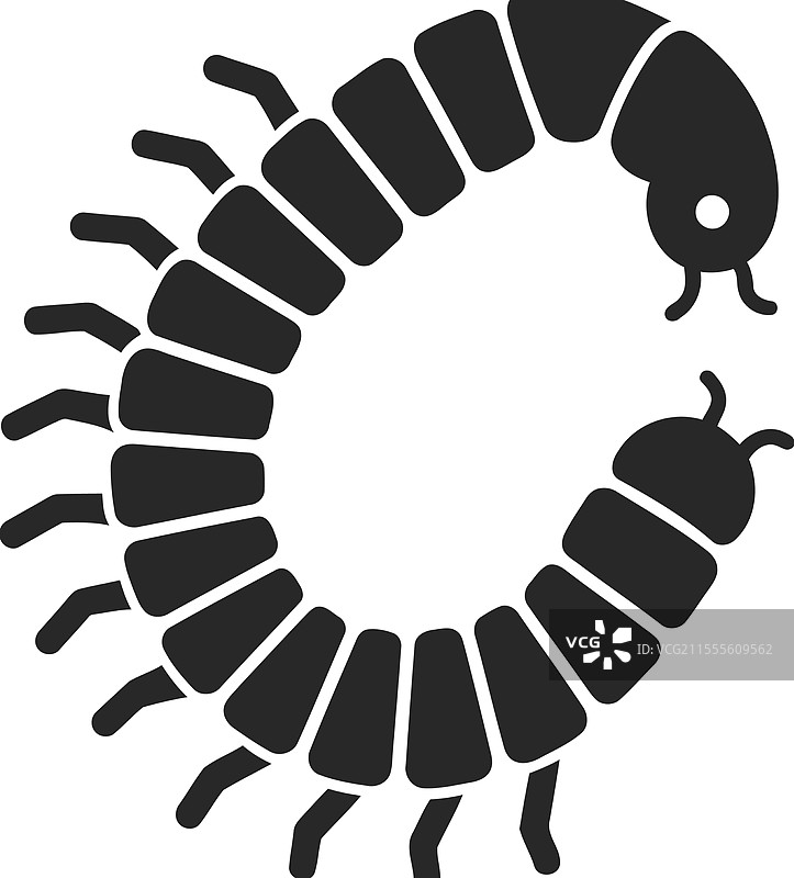 圆形蜈蚣设计图标图片素材