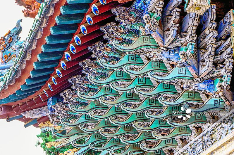 精美雕檐(聊城陕山会馆)图片素材