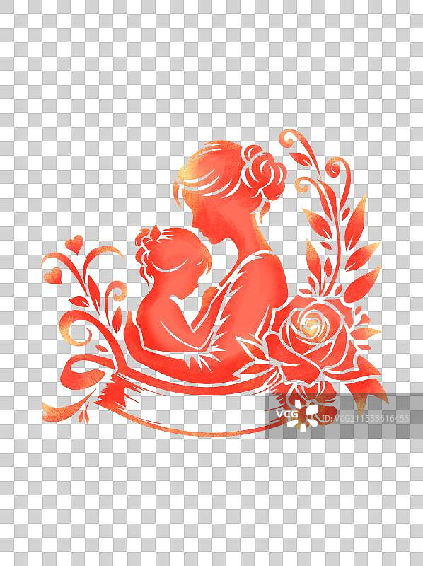 母亲节温馨母爱图标免抠元素图片素材