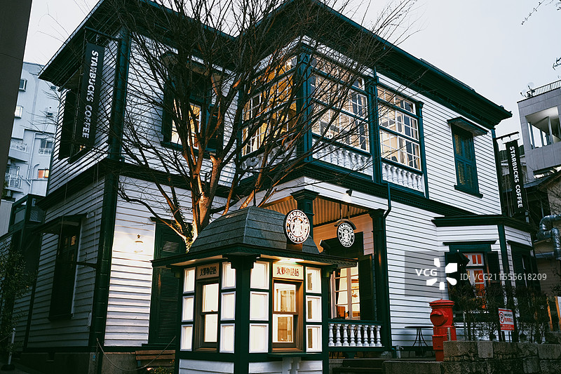 日本兵库县神户港夜景图片素材