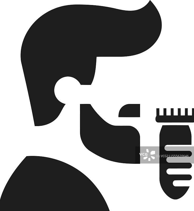 胡须修剪护理图标图片素材