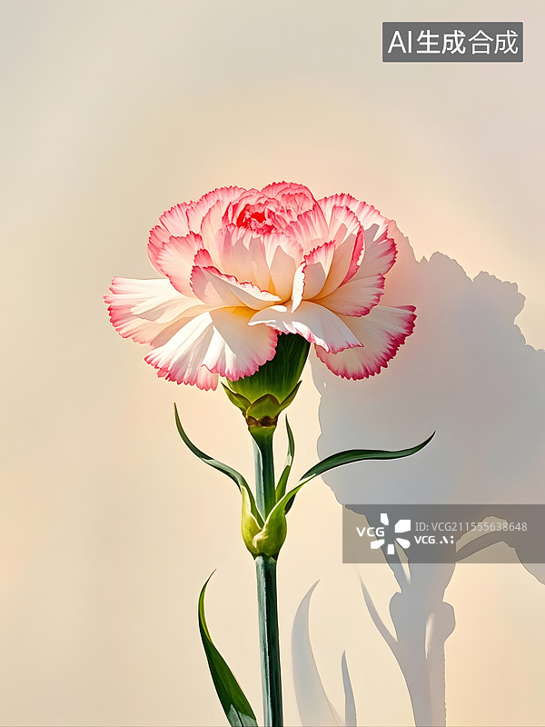 【AI数字艺术】水彩康乃馨图片素材