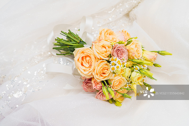 中国婚礼常见手捧花图片素材