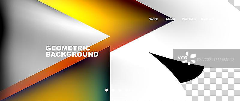 以中央三角形为特色的几何背景图片素材