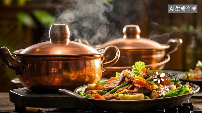 【AI数字艺术】火锅美食图片素材