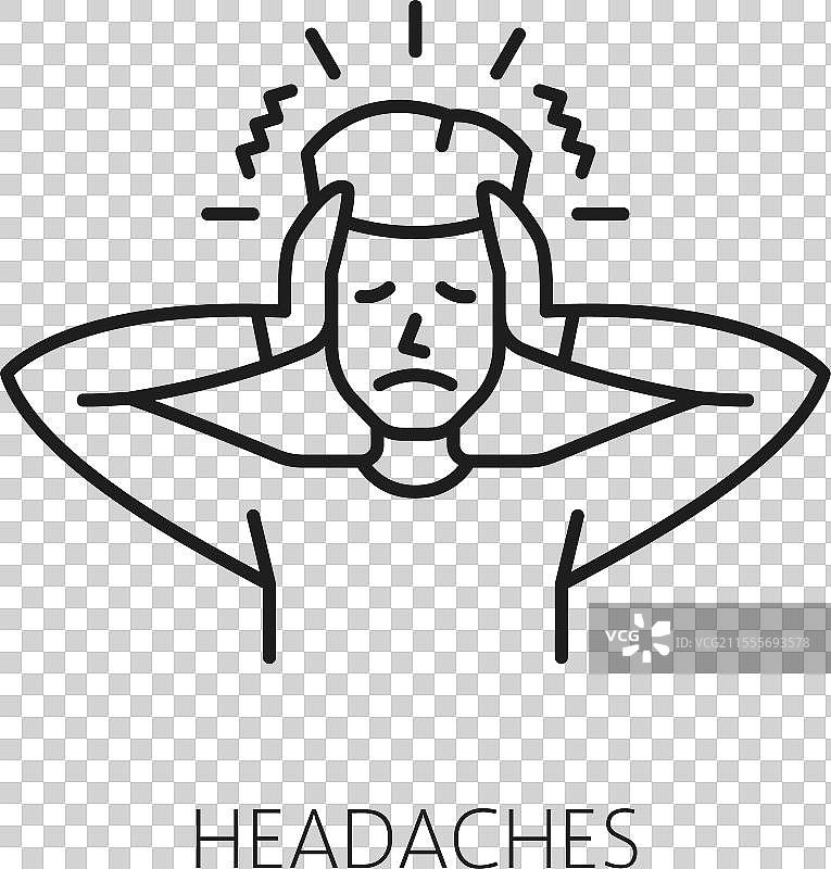 头痛贫血症状身体疾病图标图片素材