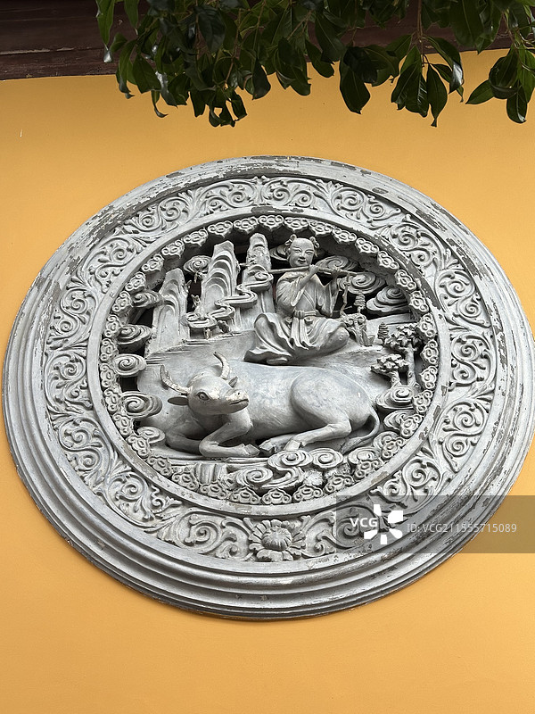 墙上传统雕刻装饰图片素材