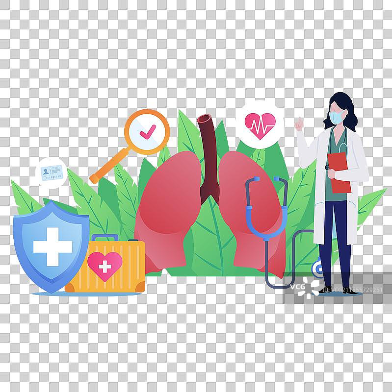 保健日医疗新型冠状肺炎肺部预防肺部感染肺结核肺病图片素材