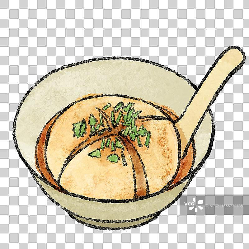 台湾美食国风插画-肉圆图片素材
