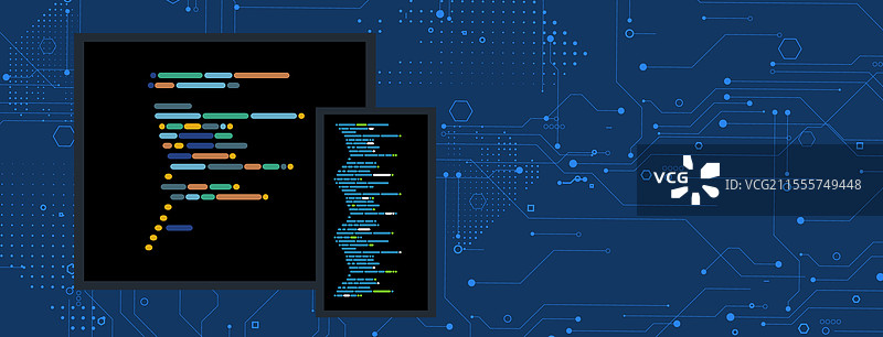 机器语言中的抽象图案图片素材