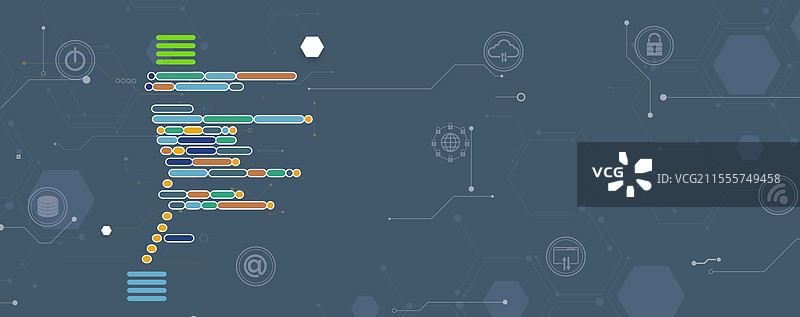机器语言中的抽象图案图片素材