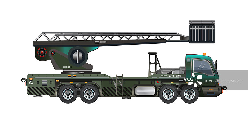 天空升降机电梯卡车人行道车辆 3D图片素材