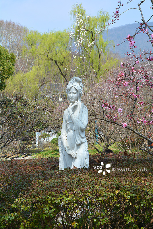 南京明孝陵景区红楼艺文苑图片素材