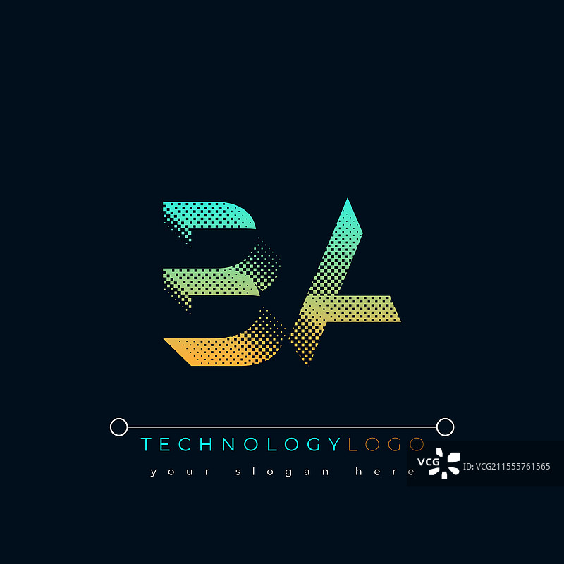 抽象字母图片素材