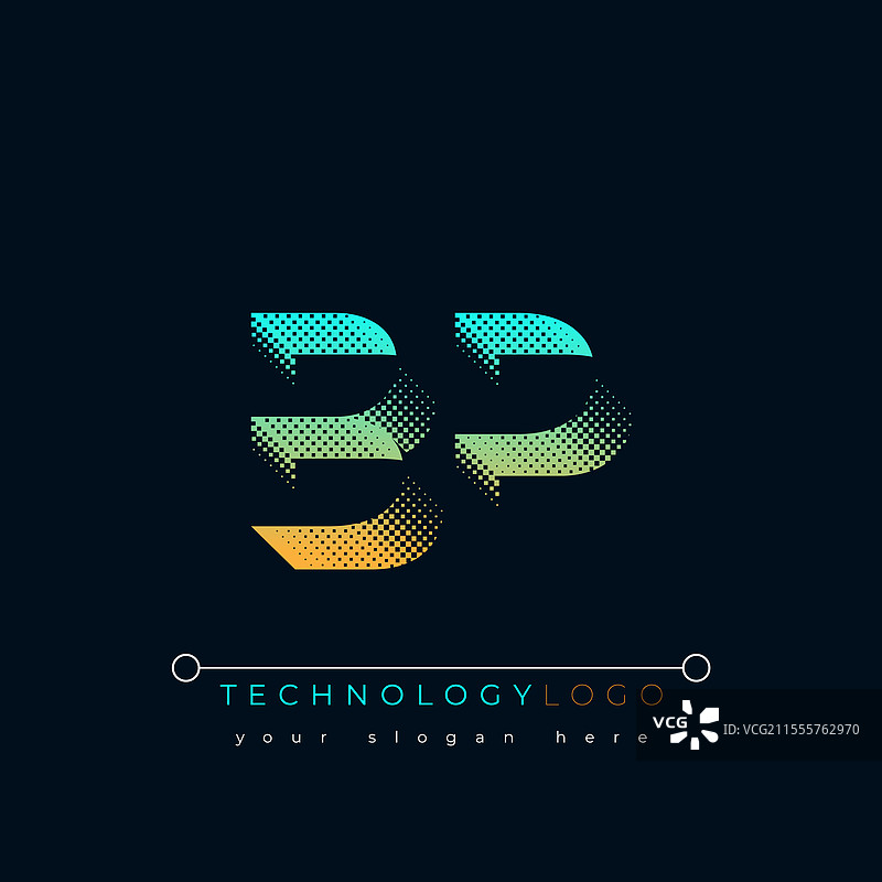 抽象的字母设计图片素材