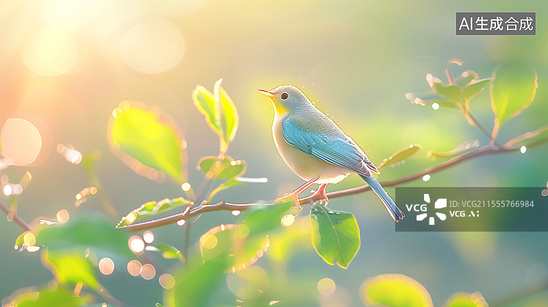 【AI数字艺术】新中式花鸟摄影图片素材