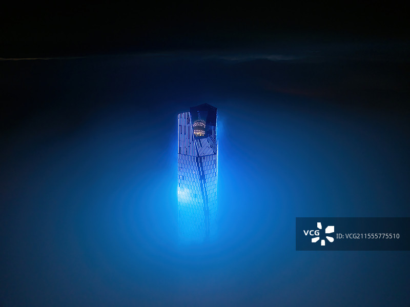 未来城市科技之光-灯光秀图片素材