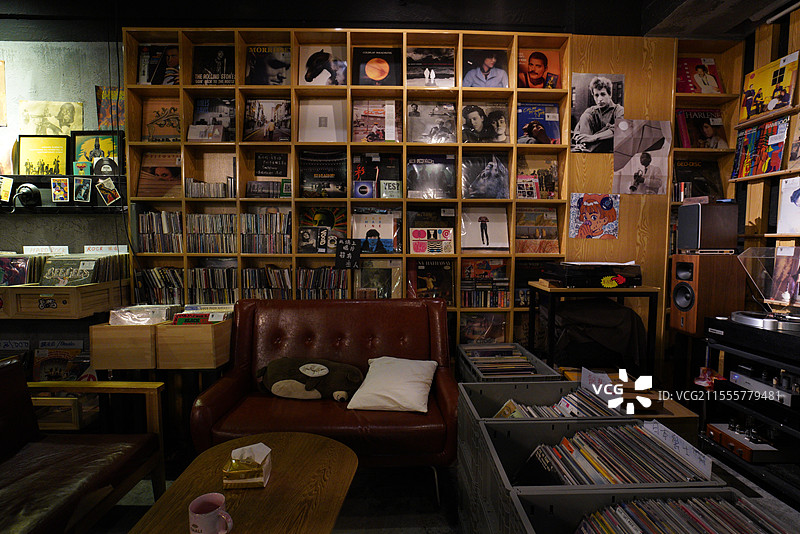 黑胶唱片店图片素材
